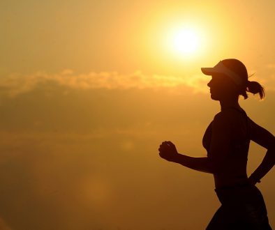 Woman running with sunset, Skelian Chiropractic Clinic